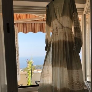 Tie dye maxi flowy dress